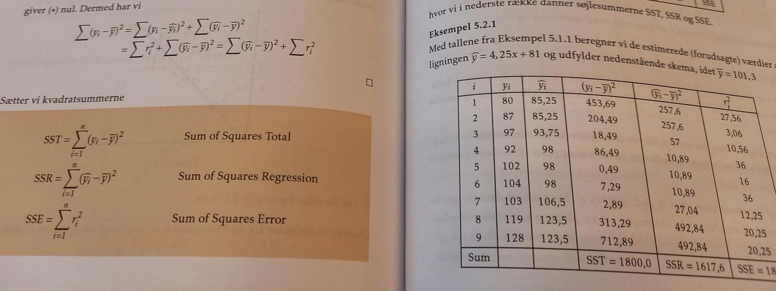 Et opslag i en matematikbog